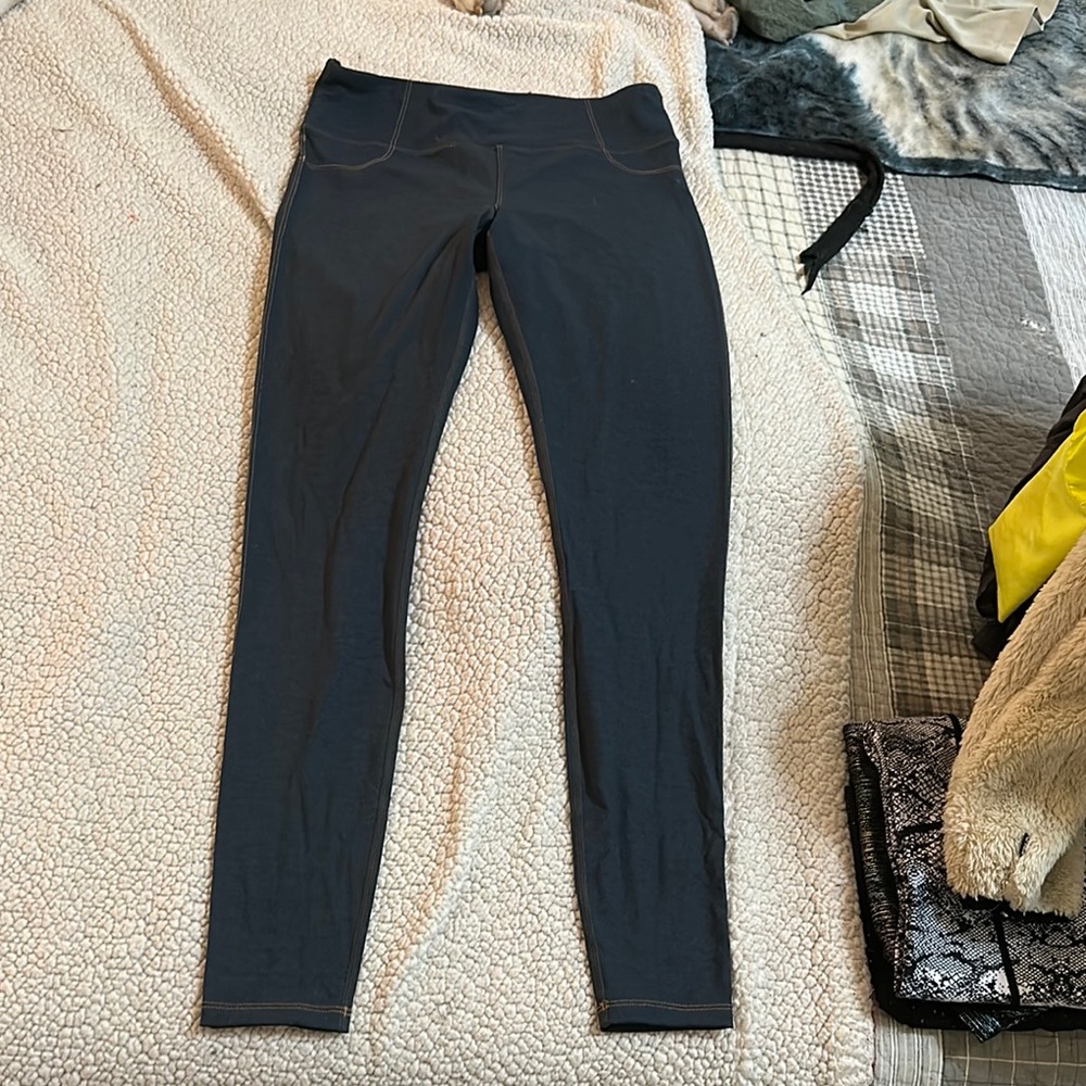 Zyia dark blue jean looking Leggings Size 6-8